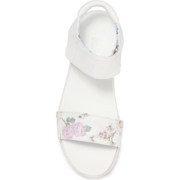 COUGAR Fiesta Floral Platform Ankle Strap Sandal Comfortable - Blossom/White NEW - Picture 3 of 6